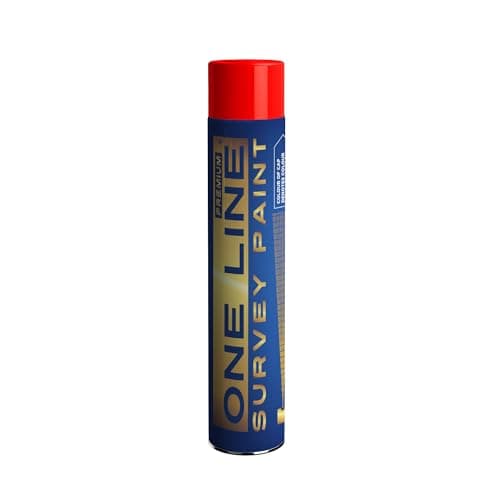 Image of Graff-City Line Marker Survey Spray Paint, 750ml Can, Covers up to 100m (Red)