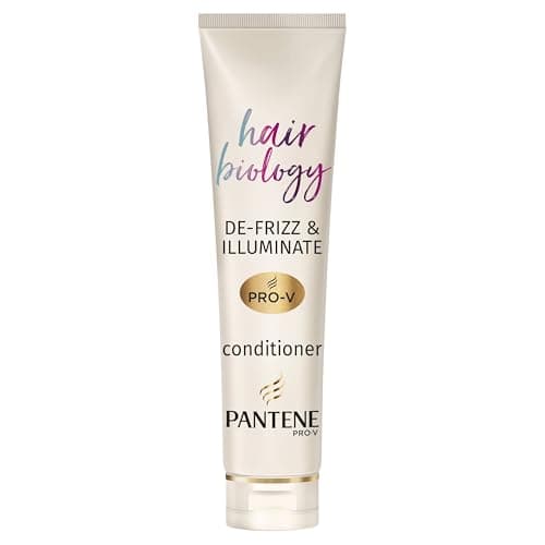 Image of Pantene Hair Biology De frizz and Illuminate Hair Conditioner with Hyaluronic Acid, Omega 9 for Frizzy, Dry, Coloured Hair 160 ml