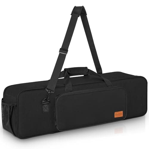 Image of 80CM Tripod Bag, Tripod Carry Case for Camera, Lighting & Audio Equipment, Waterproof Nylon Photography Equipment Bag Light Stand Bag with Padded Protection, Shoulder Strap & Handles (80*21*21CM)