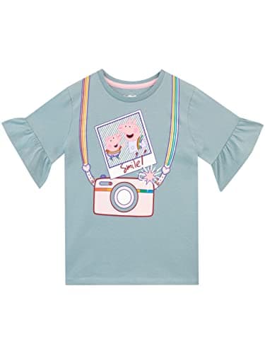 Image of Peppa Pig Girls T-Shirt Blue 5-6 Years