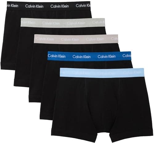 Image of Calvin Klein Men Trunk 5pk BLUE (BLK W CLASSIC BLUE WB/BLK W PORPOI) XL