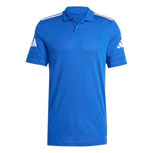 Image of adidas Men's SQUADRA25 Cotton Polo, Team Royal Blue/White, L