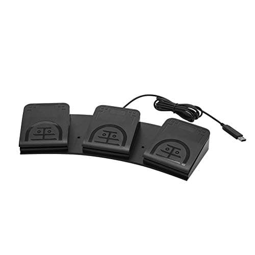 Image of iKKEGOL Upgraded USB Triple Foot Pedal Optical Switch Control 3 Key Button Program Computer Keyboard Mouse Game Action HID