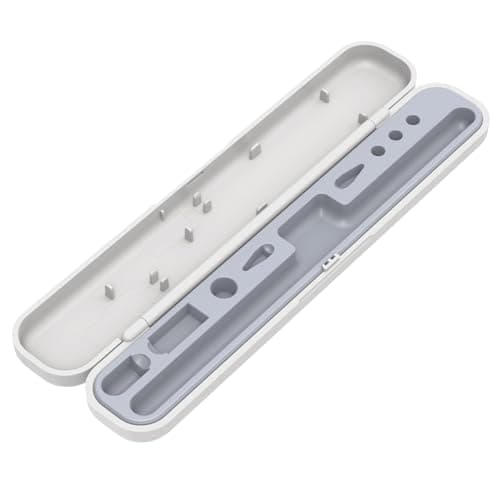 Image of MOGOOD Carrying Case, Pencil Case for Apple Pencil 1st Generation/Apple Pencil 2nd Generation Case Holder, White with Grey Inner Liner