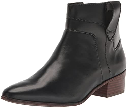 Image of Rockport Women's Geovana Ankle Boots, Black leather waterproof, 8