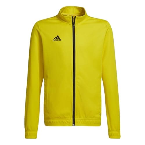Image of adidas Unisex Kids Entrada 22 Track Jacket, team yellow/black, 9-10 Years