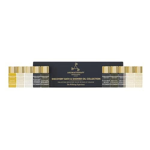 Image of Aromatherapy Associates Discovery Collections Miniature Bath & Shower Oil Set, 10 x 3 ml, 100% Natural Formulation Infused Body Oil Body Treatment Home SPA