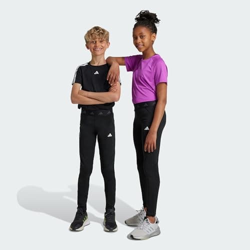 Image of adidas Unisex Kids TECHFIT TIGHTS, black/carbon/white, 5-6 Years