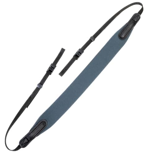 Image of OP/TECH USA E-Z Comfort Neoprene Neck Strap - Lightweight, Padded, Adjustable Strap for DSLR, Mirrorless & Binoculars (Charcoal) - Made in USA