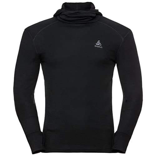 Image of Odlo Men Functional Long-Sleeve Shirt with Facemask Active Warm ECO, Black, L