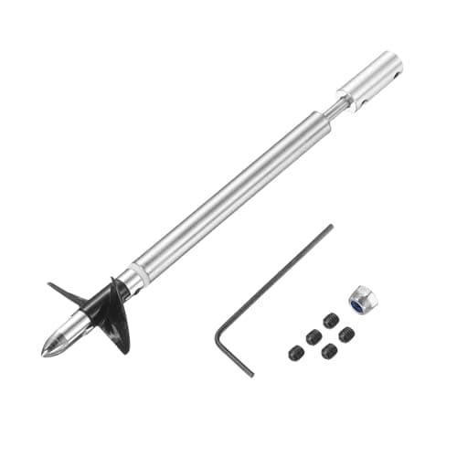Image of sourcing map Drive Shaft Two Propeller and Coupling Joint for RC Boat Coupler Assemble Kit, L14.5cm Shaft, L10cm Sleeve, D3.6cm Two Propeller, Fit for 5mm Motor Shaft