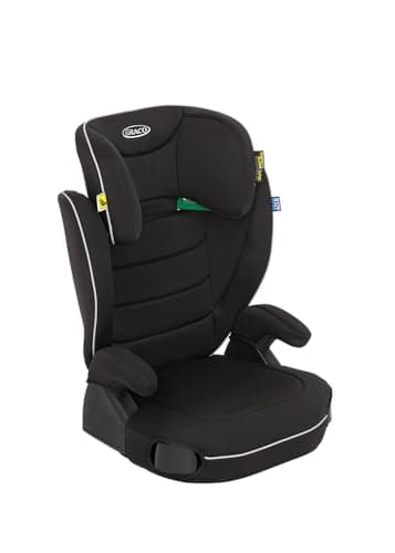 Image of Graco Logico L i-Size R129 Highback Booster car seat with cupholders, Suitable from 100-150cm (Approx. 3.5 to 12 Years), Black Fashion