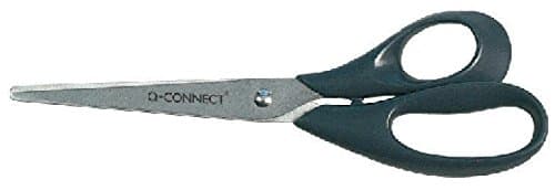 Image of Q-CONNECT KF01227 Scissors 21 cm 8 Inch Blunt Black Handle