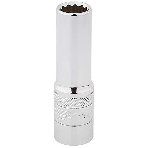 Image of Draper 33732 1/2" Square Drive Hi-Torq 12 Point Deep Socket, 13mm Size , Blue