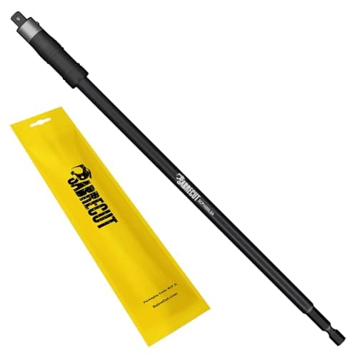 Image of 1 x SabreCut SCP14260LSA 260mm 2 in 1 Combi Bit Holder Socket Adapter - Magnetic Bit Retention Quick Change Sliding Sleeve Impact Rated Steel 1/4" Hex Shank & 1/4" Square Drive