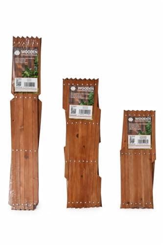 Image of Kanta Wooden Trellis Expanding Garden Panel Extends up to 180cm (6ft), Aluminium Riveted Heavy Duty Trellis, Corrosion Resistant Support for Climbing Plants, Vines & Shrubs – Pack of 2 (180cm x 30cm)