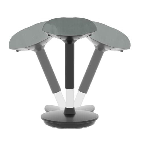 Image of FLEXISPOT Ergonomic Desk Stool for Standing Desk – Height Adjustable Ergonomic Active Sitting Stool with 360° Swivel Seat, Balance Office Stool for Home & Office, Dark Grey