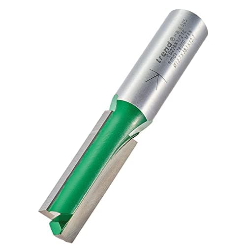 Image of Trend CraftPro Straight Two Flute Router Cutter Bit, 1/2 Inch Shank, 12.7mm Cut Diameter & 38mm Cut Length, Tungsten Carbide Tipped, C022AX1/2TC, Silver