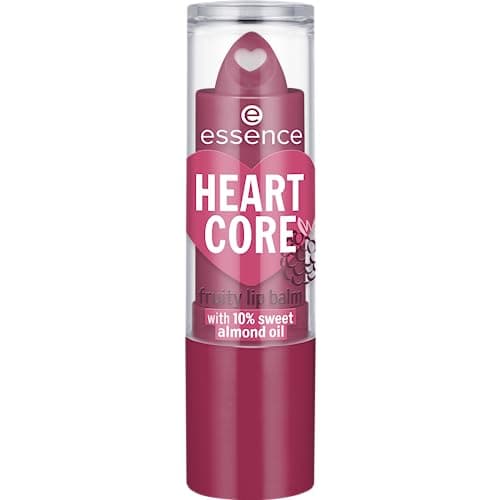 Image of Essence Cosmetics HEART CORE fruity lip balm, smoothing, caring, with oils, instant result (3g)