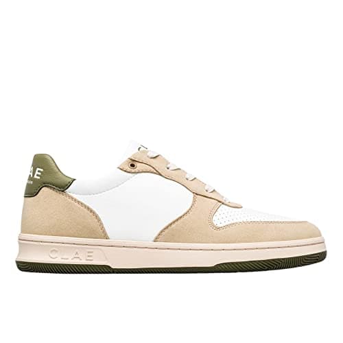 Image of Clae Malone Vegan Trainers, White Vanilla, 7 UK