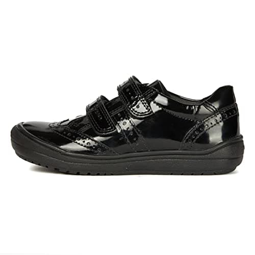 Image of Geox Girl's J Hadriel Girl G Shoes, Black, 2.5 UK