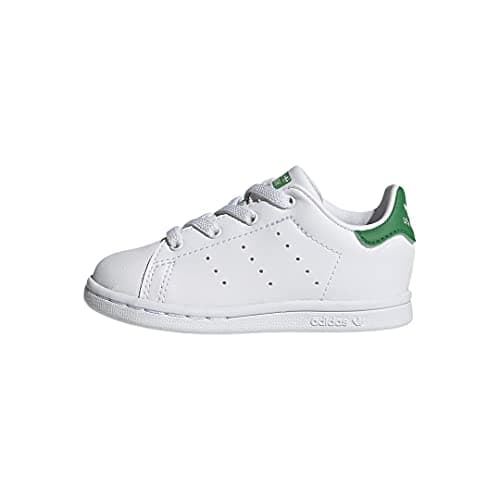 Image of adidas Originals Kids Stan Smith (End Plastic Waste) Sneaker, Cloud White/White/Green, 10 US Unisex Toddler