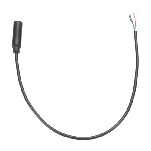 Image of sourcing map 3.5mm Female Jack to Bare Wire Open End Replacement TRS 4 Pole Stereo 1/8" Audio Cable Plug Jack for Earphone Headphone Cable Repair, 0.30m