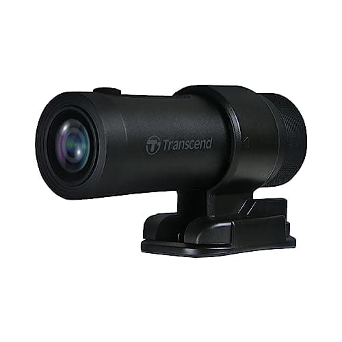 Image of Transcend DrivePro 20 Motorcycle Dash Cam, Full HD 1080P 60fps, IP68 Waterproof, Wi-Fi, STARVIS Night Vision, Includes 32GB High Endurance microSD Card TS-DP20A-32G