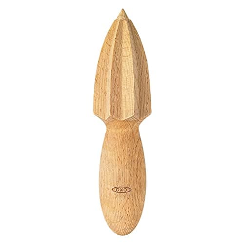 Image of OXO 1064758 Good Grips Wooden Citrus Reamer, Wood, Beech