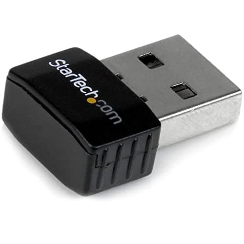 Image of StarTech.com USB 2.0 300 Mbps Mini Wireless-N Network Adapter - 802.11n 2T2R WiFi Adapter - USB Wireless Adapter - N300 Wireless NIC (USB300WN2X2C), Black