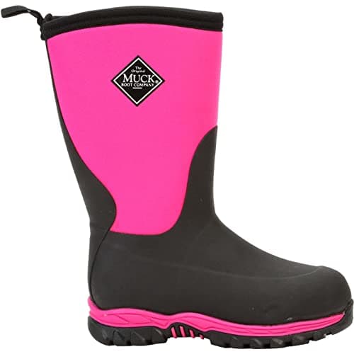 Image of Muck Boots Unisex Kid's Rugged II Wellington Boots, Pink (Pink/Black), 8 UK 26 EU