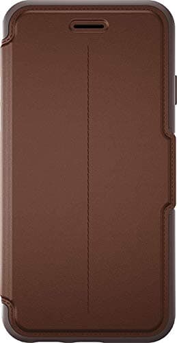Image of OtterBox Strada Series Leather Wallet Case for iPhone 6/6S - Bulk Packaging - Saddle (Dark Brown/Brown/Brown Leather)