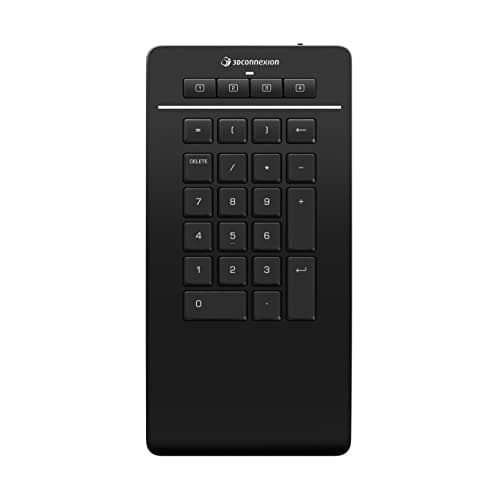 Image of 3Dconnexion Numpad Pro Bluetooth USB-C Wireless Number Keypad - Matte Black
