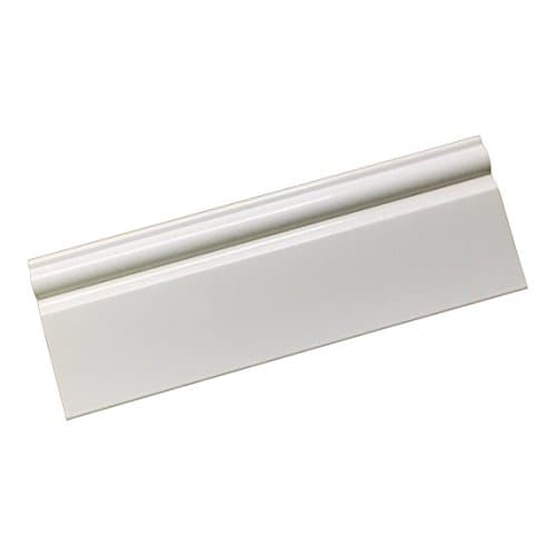 Image of White PVC Taurus Skirting Board Plastic 95mm x 2.5m Bathroom Panels & Cladding Trim
