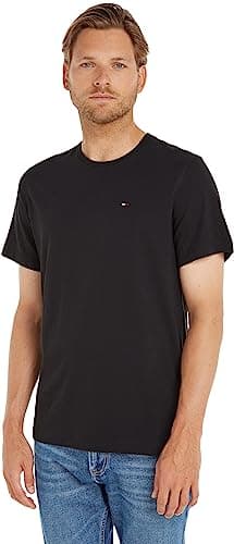 Image of Tommy Jeans Men's Tjm Xslim Jersey Tee Dm0dm04411 S/S T-Shirt, Black (Tommy Black 078), M