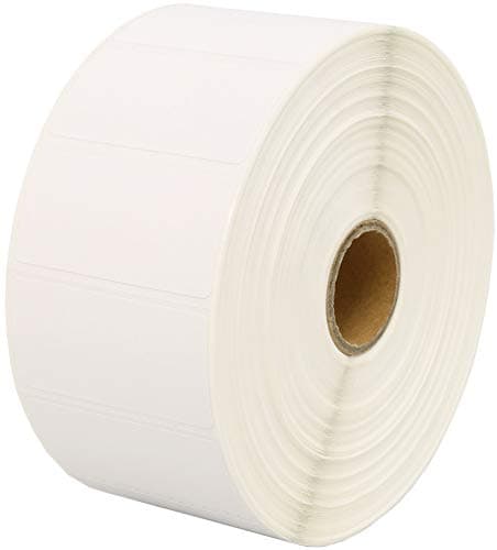 Image of 2,000 Compatible Zebra 52mm x 25mm White Direct Thermal Labels (2000 Labels per Roll) for Zebra Type Printers - ONE ROLL