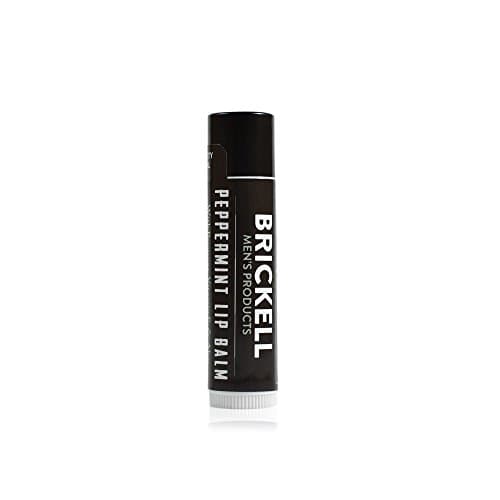 Image of Brickell Men's No Shine Lip Balm for Men, Natural and Organic Matte Finish Chapstick to Moisturize and Protect With SPF 15, 4.5 ml, Scented