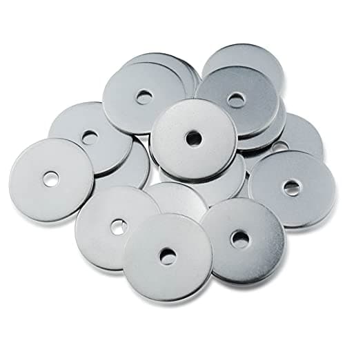 Image of M5 Washers, M5 x 25mm Penny Washers, (Pack of 20) A2 304 Stainless Steel Washer, Flat Repair Washer, Large Metal Plain Round Chrome for Screws & Bolts
