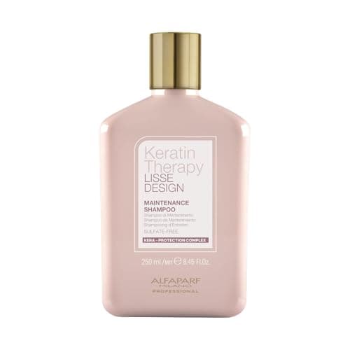Image of AlfaParf Milano Lisse Design Keratin Therapy Care Shampoo White, 250 ml (Pack of 1)