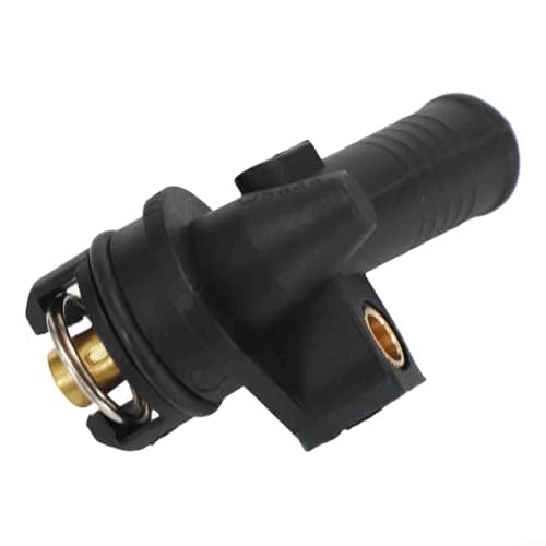 Image of Glewi Oil Cooler Thermostat Coolant Flange For for Ford for Transit MK7 2.2 2.4 75C 12mm Front Axle Black Replace 1372333 6C1Q6L635AB