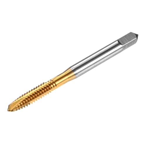 Image of M METERXITY 1-Pack 3/16-24 UNC Thread Tap, HSS Titanium Coated 61mm Length Straight Flute Right Hand Thread Screw Tapping Tool for Drilling/Milling Machines/CNC Machine Tools