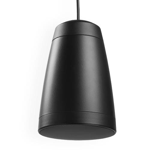 Image of Power Dynamics PD Purity4B Premium Hanging Pendant Speaker 100V, 4-Inch, Black – Coaxial 2-Way Ceiling Installation, Graphite Woofer & Silk Dome Tweeter, Office, Retail, Restaurant Audio Solution