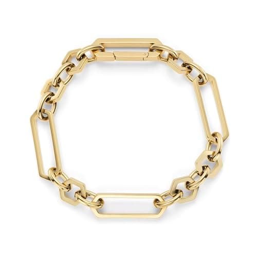 Image of Olivia Burton Women's HEX LINK Collection Link Bracelet in Yellow Gold - 24100371