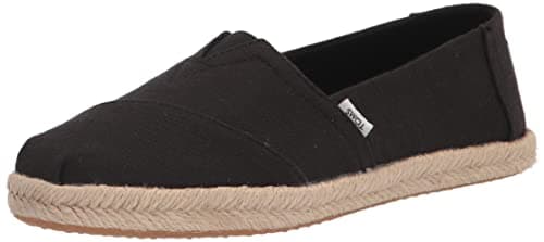 Image of TOMS Women's Alpargata Rope Loafer Flat, Black, 5 UK
