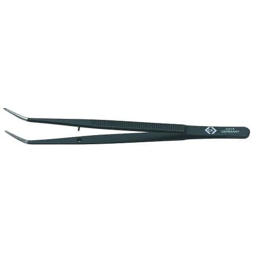 Image of C.K T2315 150mm Universal Bent Tip Tweezers