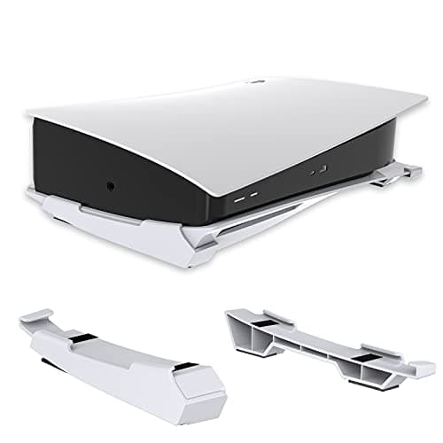 Image of NexiGo PS5 Accessories Horizontal Stand, [Minimalist Design], PS5 Base Stand, Compatible with Playstation 5 Disc & Digital Editions, White