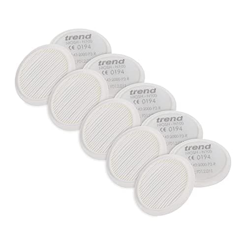Image of Trend Replacement P3 Filters (5 Pairs) for the Trend Air Stealth Half Mask, HEPAC Filtration, STEALTH/1/5