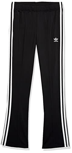 Image of adidas Originals Girls' 3-Stripes Flared Pants, Black/White, Medium