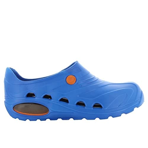Image of Safety Jogger Lightweight Clog Women - Slip On Clog for Men, Anti-Slip, Anti-Bacterial, Anti-Static and Anti-Fungal, Electric Blue, UK 7.5/8