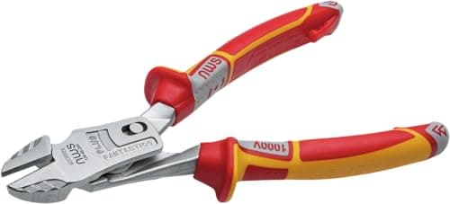Image of NWS VDE Lever Power Side Cutters, 200 mm, FantasticoPlus, Precision Cutting for Piano Wire, Bolts, Nails, Rivets, Power Industry with Lever Transmission, Item No. 138-49-VDE-200